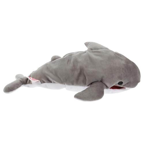 KONTONTY Kuscheltier Lustige Handpuppe chatot Plush pädagogische handpuppen plüschtier Toys Tierpuppe Puppen für Cartoon-Handpuppe Tierkopfpuppe PP Baumwolle Grey von KONTONTY