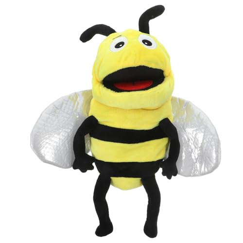 KONTONTY Kuschelweiche Bienen Handpuppe Für Interaktives Geschichtenerzählen üsch Tier Handpuppe Ideales Für Pädagogisches Für Kreative Erzählungen von KONTONTY