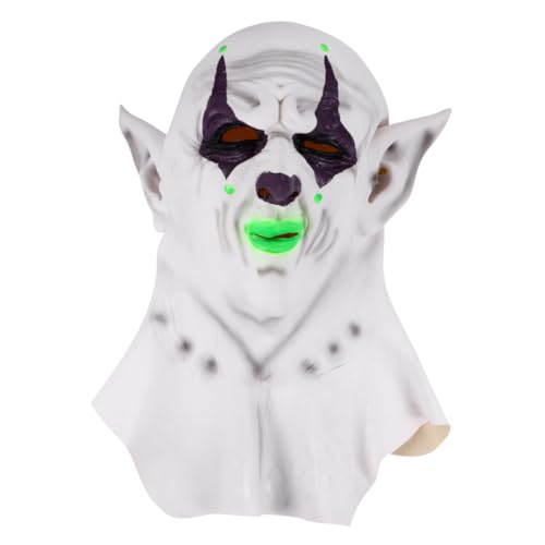 KONTONTY Maske Halloween Kobold Kopfbedeckung Halloween Kopfbedeckung Spukhaus Requisiten Festival Requisiten Cosplay Kopfbedeckung von KONTONTY