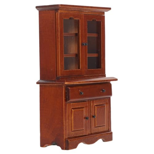 KONTONTY Maßstab Mikroschrank Bücherregal Dekoratives Aufbewahrungsdisplay für Puppenhaus Sammler Zubehör Wohnzimmer Schlafzimmer KONTONTY Maßstab Mikroschrank Bücherregal Dekoratives Aufbewahrungsdisplay für Puppenhaus Sammler Zubehör Wohnzimmer Schlafzimmer von KONTONTY