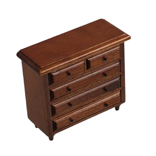 KONTONTY Maßstab Retro Stil Mini Aufbewahrungsschrank für Puppenhaus Stabile Birke Realistische Details Praktische Miniatur Möbel Zubehör KONTONTY Maßstab Retro Stil Mini Aufbewahrungsschrank für Puppenhaus Stabile Birke Realistische Details Praktische Miniatur Möbel Zubehör von KONTONTY