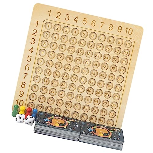 KONTONTY Multiplikation Spiel Brettspiele Toy Mathematik Multiplikationstabelle Interaktives Lernspielzeug Für Pädagogisches Zur Von Mathematikfähigkeiten Ideal Für Vorschule Und Grundschule von KONTONTY