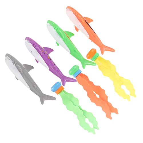 KONTONTY Mehrteiliges Tauchspielzeug mit Tragbaren Haien und Bunten Seegrasfiguren Multifunktional für Schwimmbad und Outdoor Wasserspiele Fördert Unterwasserfähigkeiten und Spielerisches KONTONTY Mehrteiliges Tauchspielzeug mit Tragbaren Haien und Bunten Seegrasfiguren Multifunktional für Schwimmbad und Outdoor Wasserspiele Fördert Unterwasserfähigkeiten und Spielerisches von KONTONTY