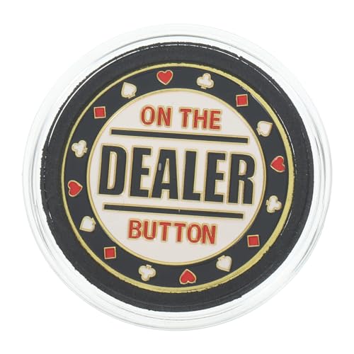 KONTONTY Metal Dealer Button Robuste und Praktische Poker Spielmarke für Turniere und Partys für Zählen Gruppieren und Mathe Lernen KONTONTY Metal Dealer Button Robuste und Praktische Poker Spielmarke für Turniere und Partys für Zählen Gruppieren und Mathe Lernen von KONTONTY