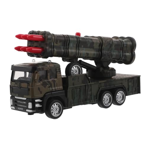 KONTONTY Militärisches Modellauto mit Funktionalem Raketenwerfer Pull-Back Legierung Reibungsgeladener Panzertruck für Interaktives Sammelfahrzeug Realistische Militärsimulation KONTONTY Militärisches Modellauto mit Funktionalem Raketenwerfer Pull-Back Legierung Reibungsgeladener Panzertruck für Interaktives Sammelfahrzeug Realistische Militärsimulation von KONTONTY