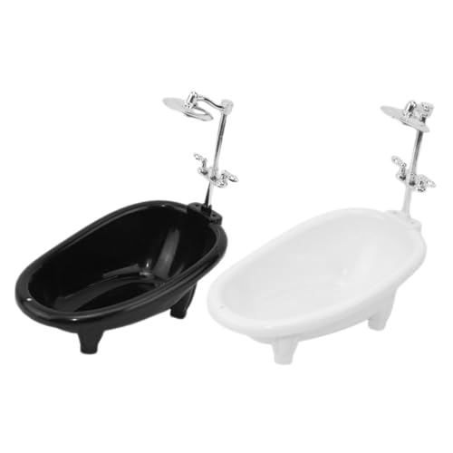 KONTONTY Mini Badewanne Für Puppenhaus Dekorative Badewanne üße Miniatur Badewanne Für Puppenhaus Einrichtung Puppenzubehör Für Fantasievolles von KONTONTY