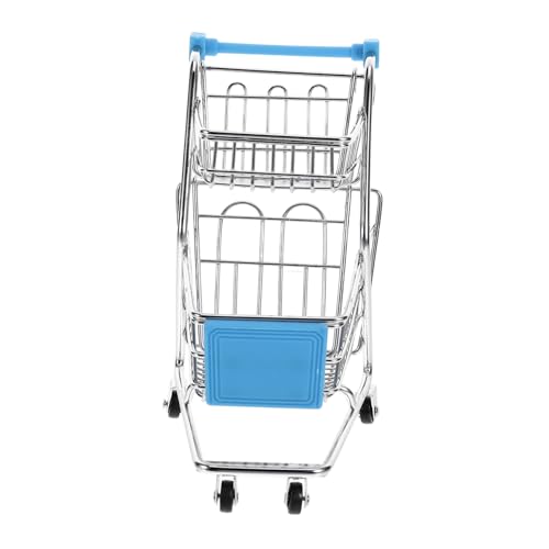 KONTONTY Mini Einkaufswagen Für Trolley Aus Robustem Ideal Für Rollenspiele Und Aufbewahrung Von Bunten Farben Fördert Die Fantasie Und Kreativität Beim von KONTONTY