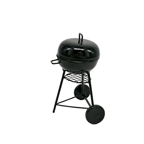 KONTONTY Mini-Grill Brotmacher Miniatur Kleiner Grill Spielzeug tragbar Figur puppenhauszubehör blackh Desktop-Ornament ösch Noir swor Camping-Layout-Stütze Grillverzierung aus Metall von KONTONTY