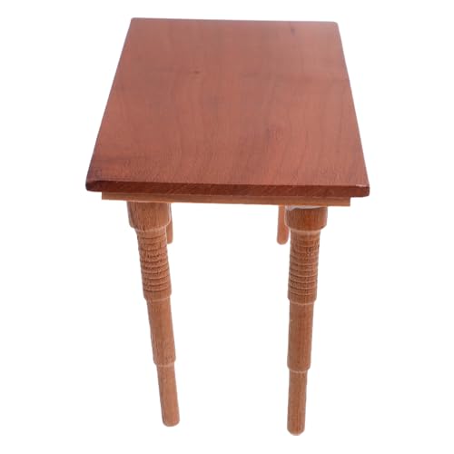 KONTONTY Mini Holztisch Puppenhaus Spieltisch Puppenhaus Esstisch Aus Holz Spielhausmöbel Miniaturmöbel Miniaturtisch Hellbraun KONTONTY Mini Holztisch Puppenhaus Spieltisch Puppenhaus Esstisch Aus Holz Spielhausmöbel Miniaturmöbel Miniaturtisch Hellbraun von KONTONTY