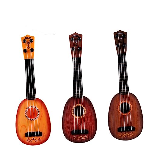 KONTONTY Mini-Instrumente kinderinstrumente musikinstrumente Musikalische Spielzeuge für Kleinkinder kinderspielzeug Ukulele Gitarre Musikinstrumente, von KONTONTY