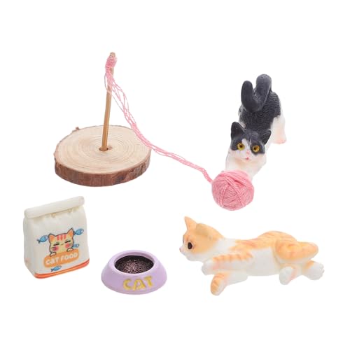 KONTONTY Miniatur Katzenfiguren Realistische Mini Katzen Spielset für Puppenhaus Dekoration Vielseitig für Mikrolandschaft Garten Indoor Outdoor Kreatives Rollenspiel KONTONTY Miniatur Katzenfiguren Realistische Mini Katzen Spielset für Puppenhaus Dekoration Vielseitig für Mikrolandschaft Garten Indoor Outdoor Kreatives Rollenspiel von KONTONTY