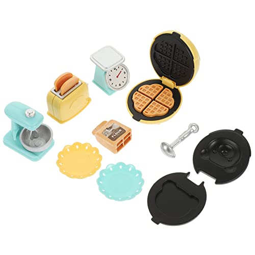 KONTONTY Miniatur Küchenausstattung Set Miniatur Toaster Und Mixer Für Puppenhaus Dekorative Küchenaccessoires Für Miniatur Modelle Und Spielzeughäuser 1 Set von KONTONTY