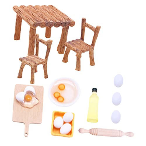 KONTONTY Miniatur Möbelschmuck Set Miniatur Stuhlmodelle Für Puppenhäuser Und Back Requisiten Ideales Zubehör Für Kreative Rollenspiele Und Dekorationen von KONTONTY