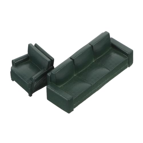 KONTONTY Miniatur Sofaset Maßstab Realistische Puppenhaus Möbel Stilvoller Grüner Modellsofa für Sammler Kreative Fotografie und Miniatur Dekoration KONTONTY Miniatur Sofaset Maßstab Realistische Puppenhaus Möbel Stilvoller Grüner Modellsofa für Sammler Kreative Fotografie und Miniatur Dekoration von KONTONTY