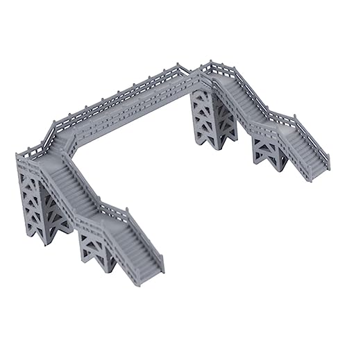 KONTONTY Modell Fußgängerbrücke Sandkasten gefälschtes Fußgängerbrückenspielzeug Eisenbahnlandschaftsornament n Spur bastelzeug laufstall Spielzeug Heimdekoration Fußgängerbrücke-Dekor Abs von KONTONTY