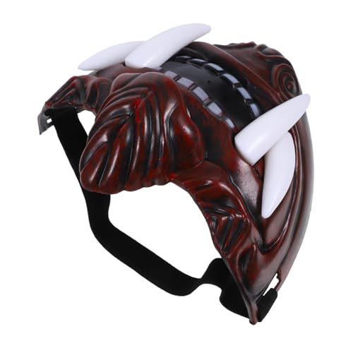 KONTONTY Monstermaske Maske gruselig gruselige Halloween-Maske Kostüme Halloweenkostüm Gesicht Horror halloween maske masken für halloween Requisiten für Partymasken lustige Maske Harz rot von KONTONTY