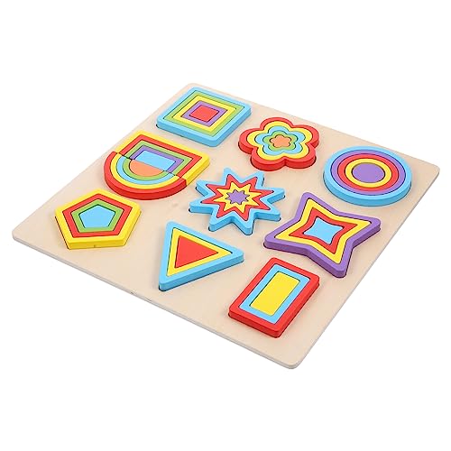 KONTONTY Montessori Spielzeug Baby Kinderkraft Montessori Geometrische Formenspielzeuge Aus 1 Set Kognitive Bauklötze Für Lernspielzeug Zur Der Wahrnehmung Und Motorik Ideal Für Kleinkinder Und von KONTONTY