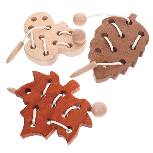 KONTONTY Montessori Holz Fädelspielzeug für Kleinkinder Motorisches Lernspiel zur Feinmotorik Kognitive Entwicklung Leichtes Tragbares Kinderspielzeug mit Sicherer Glatter Oberfläche KONTONTY Montessori Holz Fädelspielzeug für Kleinkinder Motorisches Lernspiel zur Feinmotorik Kognitive Entwicklung Leichtes Tragbares Kinderspielzeug mit Sicherer Glatter Oberfläche von KONTONTY