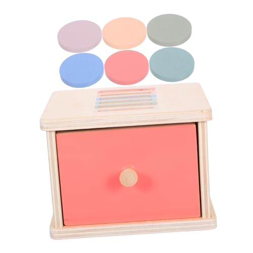 KONTONTY Montessori Holz Farbensortierbox mit Münzfach für Kleinkinder Jahre Feinmotorik und Farberkennung Lernspielzeug KONTONTY Montessori Holz Farbensortierbox mit Münzfach für Kleinkinder Jahre Feinmotorik und Farberkennung Lernspielzeug von KONTONTY