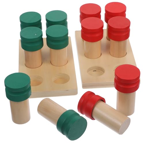 KONTONTY Montessori Holzbox Motorikspielzeug Ab Jahr Stabiles Lernspielzeug für Kleinkinder Kompakt und Tragbar Fördert Geruchssinn und Formenlernen KONTONTY Montessori Holzbox Motorikspielzeug Ab Jahr Stabiles Lernspielzeug für Kleinkinder Kompakt und Tragbar Fördert Geruchssinn und Formenlernen von KONTONTY