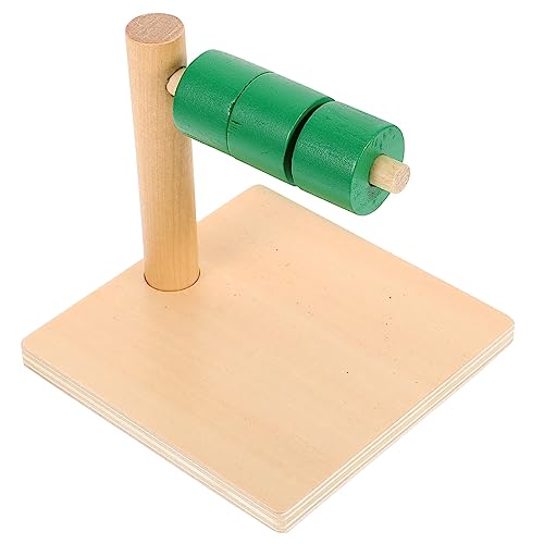 KONTONTY Montessori holzspielzeug für jucarii pentru copii hühner Sensory Toy auf horizontalem Kinderspielzeug auf horizontalem Dübel von KONTONTY