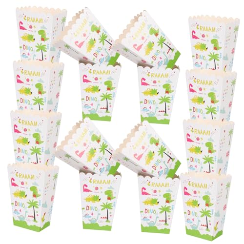 KONTONTY Packung Mit 24 Stück Popcorn-boxen Für Partys Popcorngerät Elektrischer Mini-popcornbereiter Popcorntüten Beutel Mit Süßen Kegeln Popcorn-eimer Popcornboxen Wiederverwendbar Papier von KONTONTY