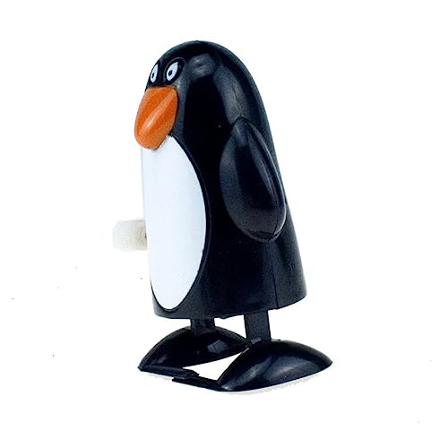 KONTONTY Pinguin Uhrwerk Spielzeug Lustiges Spielzeug weihnachtsmann Spielzeug Penguin Pinguine colör Kinderspielzeug Haargummis Lernspielzeug für Kinder Pinguin aufziehbares Spielzeug Elch von KONTONTY