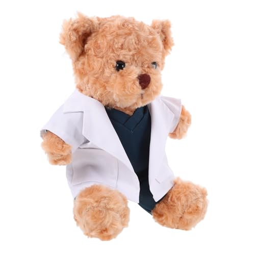 KONTONTY Plüsch Arzt Bär Weiches Kuscheltier Niedlicher Arzt Bär Plüschpuppe Liebevolles Stofftier Geschenkidee Deko Plüschtier für Sammler KONTONTY Plüsch Arzt Bär Weiches Kuscheltier Niedlicher Arzt Bär Plüschpuppe Liebevolles Stofftier Geschenkidee Deko Plüschtier für Sammler von KONTONTY