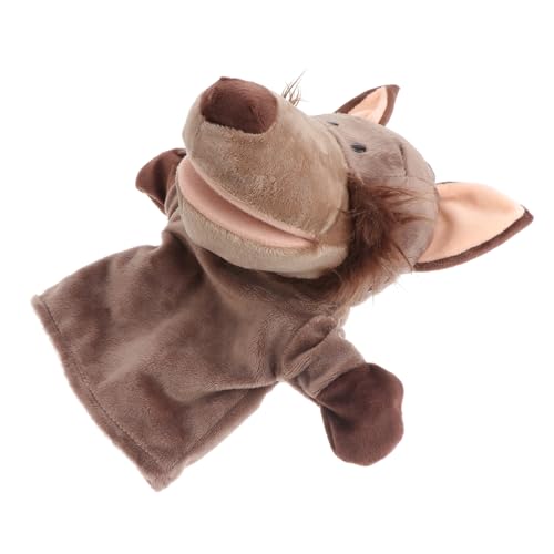 KONTONTY Plüsch Handpuppe Wolf Handspielzeug aus Weichem Plüschmaterial Beweglicher Mund Waschbar Kindgerecht Fördert Motorik und Kommunikation Geeignet für Erwachsene KONTONTY Plüsch Handpuppe Wolf Handspielzeug aus Weichem Plüschmaterial Beweglicher Mund Waschbar Kindgerecht Fördert Motorik und Kommunikation Geeignet für Erwachsene von KONTONTY