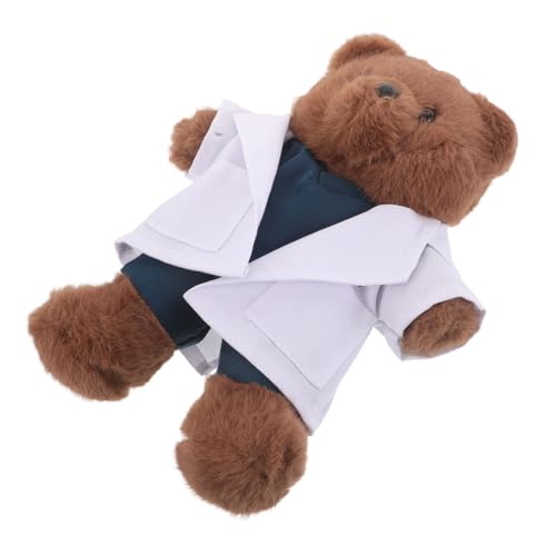 KONTONTY Plüschbär Arzt mit Weißem Kittel Weiches Kuscheltier für Ärzte und Pflegepersonal Waschbarer Arzt-bär als Geschenk für Medizinstudenten Schule Geburtstag und Partydeko KONTONTY Plüschbär Arzt mit Weißem Kittel Weiches Kuscheltier für Ärzte und Pflegepersonal Waschbarer Arzt-bär als Geschenk für Medizinstudenten Schule Geburtstag und Partydeko von KONTONTY