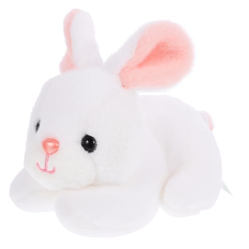 KONTONTY Plüschhase Kuscheltier für Plüschkaninchen Rabbit Toys plüschtier ausgestopfter Hase aus Plüsch Kleiner ausgestopfter Hase PP Baumwolle Weiß von KONTONTY