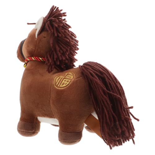 KONTONTY Plüschpferd Chinesisches Neujahr Stofftier Weiches Niedliches Sammelobjekt Chinesische Pferdefigur als Glücksbringer und Dekorative Glücksmaskottchen für Wohn und Arbeitsbereich KONTONTY Plüschpferd Chinesisches Neujahr Stofftier Weiches Niedliches Sammelobjekt Chinesische Pferdefigur als Glücksbringer und Dekorative Glücksmaskottchen für Wohn und Arbeitsbereich von KONTONTY