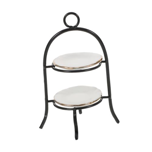 KONTONTY Puppenhaus Küchenzubehör Miniatur Cupcake Display Ständer Metall Schwarz für Realistische Dessert Präsentation und Miniatur Küchen Dekoration KONTONTY Puppenhaus Küchenzubehör Miniatur Cupcake Display Ständer Metall Schwarz für Realistische Dessert Präsentation und Miniatur Küchen Dekoration von KONTONTY