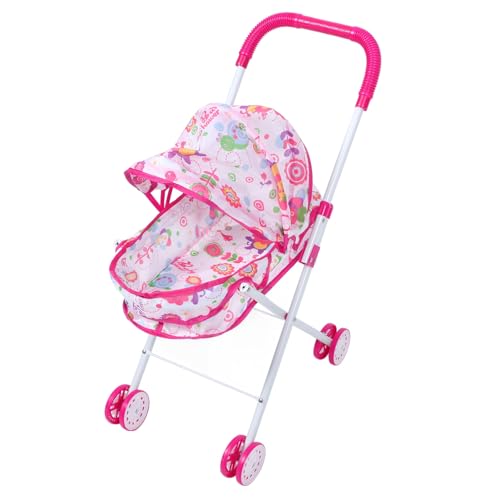KONTONTY Puppenwagen für Faltbarer Puppenbuggy mit Realistischem Design für Rollenspiele als für Geburtstage und Weihnachten für Puppenhäuser und Spielzeugdekoration KONTONTY Puppenwagen für Faltbarer Puppenbuggy mit Realistischem Design für Rollenspiele als für Geburtstage und Weihnachten für Puppenhäuser und Spielzeugdekoration von KONTONTY