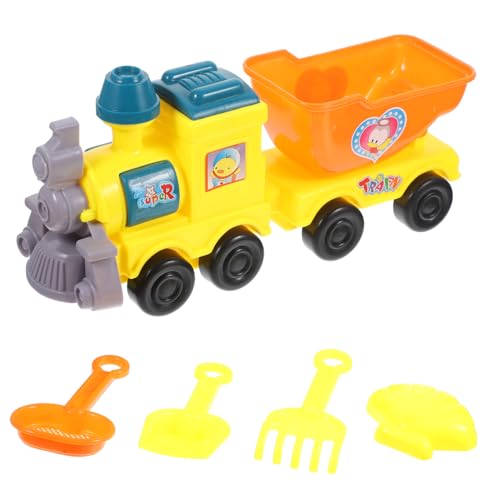 KONTONTY Sommer-Strandspielzeug für Kinder Cartoon-Eisenbahn-Set Sandspielzeug für Kinder Strandspielzeug-Sammlung Strandburg-Spielzeug von KONTONTY