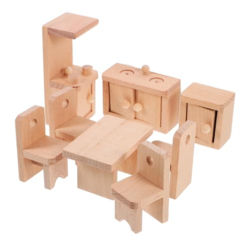 KONTONTY Puppen Puppenhaus Miniatur Puppenhaus Öbel Set 1 Set Küchenmöbel Zubehör Für Rollenspiele Realistische Miniaturmöbel Für Puppenhaus Ideales Für Und Puppenliebhaber Figuren Für Puppenhaus von KONTONTY