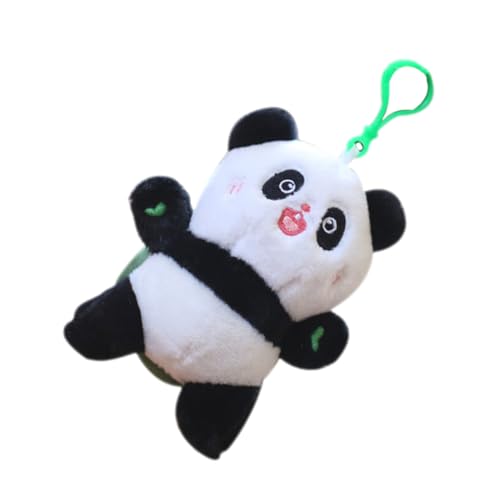 KONTONTY Schlüsselringe Stofftieranhänger Panda-schlüsselanhänger Schlüsselanhänger Schwanzwedelnder Kawaii-Panda Rucksackanhänger Niedlich Plüsch Handtasche von KONTONTY