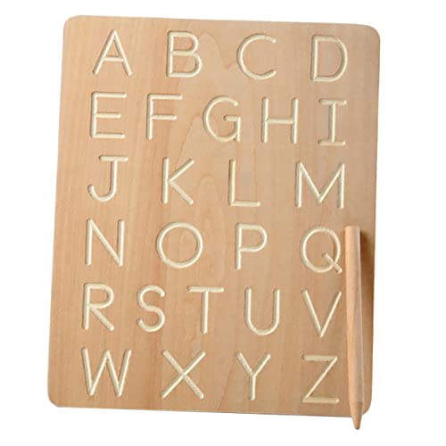 KONTONTY Schreibtafel Für Alphabet Übungsboard Zur Der Schreibfähigkeiten Und Kognitiven Entwicklung Lernspielzeug Für Ab 3 Jahren Schreibspielzeug Mit Buchstaben Und von KONTONTY