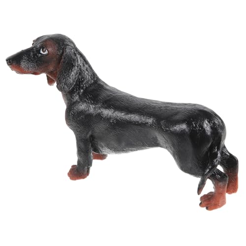 KONTONTY Simulations-Dackel-Tiermodell Dog Toy Hunde spielsachen Miniatur-Dackelstatuen Dackel Rasenverzierung Spielzeuge Hündchenspielzeug für Kinder Hundeerkennungsmodell Hundefigur von KONTONTY