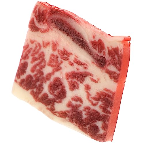 KONTONTY Simulations Rindfleischmodell PVC Kunstfleisch Dekoratives Lebensmittelmodell Gekochtes Kunstfleischmodell Gefälschtes Gekochtes Fleisch Aussehendes Kunstfleisch von KONTONTY