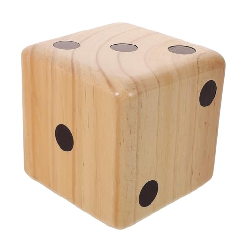 KONTONTY Spiel Würfel Hinterhof-Spielwürfel Riesenwürfel-Hinterhofspiel betrunkenes Würfelspiel jucarii pentru copii hühner Spielzeug Rasenspiel Holzwürfel Spielwürfel aus Holz Kiefernholz von KONTONTY