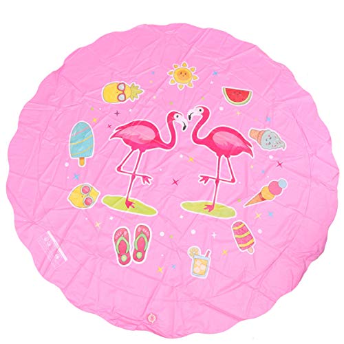 KONTONTY Sprühpad spritzmatte wasserspielzeug draußen wasserspielzeuge hühner kinderknallzeug Wassermatte Wassersprinklermatte Outdoor-Sprühmatte Rosa von KONTONTY