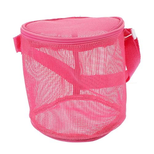 KONTONTY Strand Aufbewahrungstasche Aufblasbares Bräunungsbecken Mesh-strandrucksack Strandspielzeug Für Ältere Strandmuscheltasche Für Den Strand Schwimmbecken PVC Rosy von KONTONTY