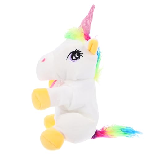 KONTONTY Tierpuppenspielzeug Handpuppe Zum Geschichtenerzählen Für Kinder Einhornpuppe Dekoratives Handspielzeug Realistisches Einhornspielzeug Dekoratives Einhornspielzeug Realistische von KONTONTY