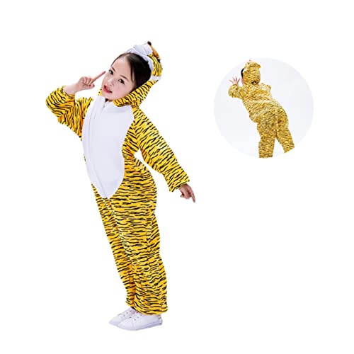 KONTONTY Tiger Kostü Für Tier Kostü Für Rollenspiele Karneval Halloween Und Theateraufführungen Cosplay Outfit Größe XL Perfekt Für Kreative Verkleidungsspiele von KONTONTY