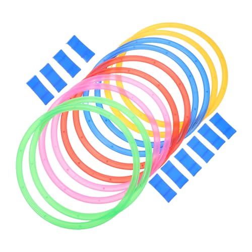 KONTONTY Tragbares Hopscotch Spiel für Teiligem Set Ringe und Steckverbinder Fördert Gleichgewicht Koordination und Sensorisches Training für Indoor und Outdoor Spaß KONTONTY Tragbares Hopscotch Spiel für Teiligem Set Ringe und Steckverbinder Fördert Gleichgewicht Koordination und Sensorisches Training für Indoor und Outdoor Spaß von KONTONTY