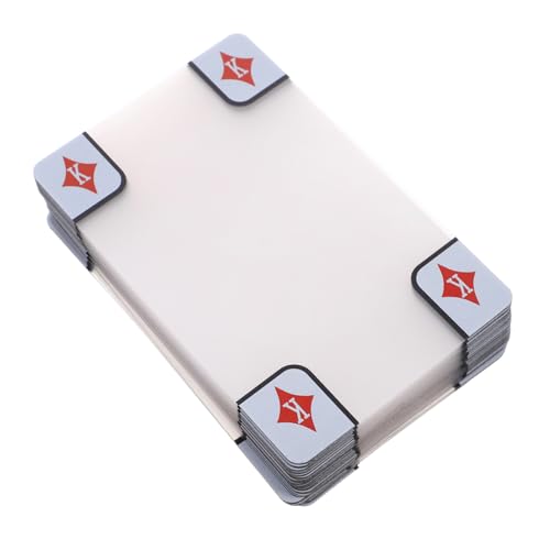 KONTONTY Transparente Spielkarten mit seidigem Finish Wasserdichtes Kunststoff-pokerdeck Cheatschutz für Familienspiele Strandpartys und Outdoor-turniere KONTONTY Transparente Spielkarten mit seidigem Finish Wasserdichtes Kunststoff-pokerdeck Cheatschutz für Familienspiele Strandpartys und Outdoor-turniere von KONTONTY