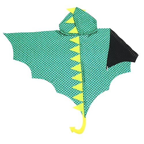 KONTONTY Umhang Mit Dinosaurier-Kapuze Maskerade Mantel Kleid Halloween-kostüm Kleinkind Alien-kostüm Für Kostüme Für Halloween-kostüm Für Kleinkinder Stricken Light Green von KONTONTY