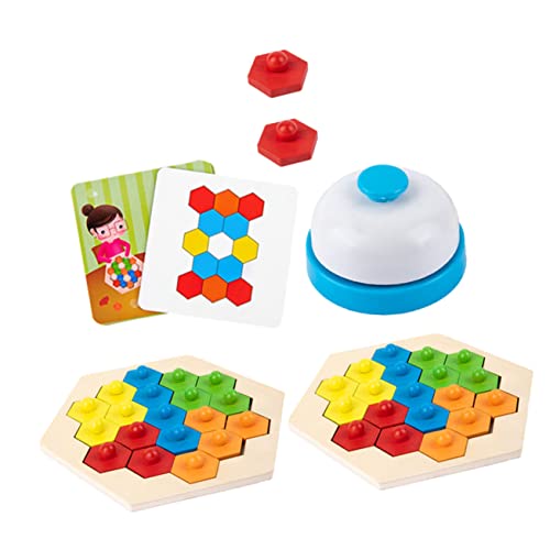 KONTONTY Wabenpuzzle Blockspielzeug Für Eltern Kind Interaktion Pädagogisches Lernspielzeug Für Kinder Ab 3 Jahren Kreatives Baukasten Spielbrett Für Spielerisches Lernen Und Spaß von KONTONTY