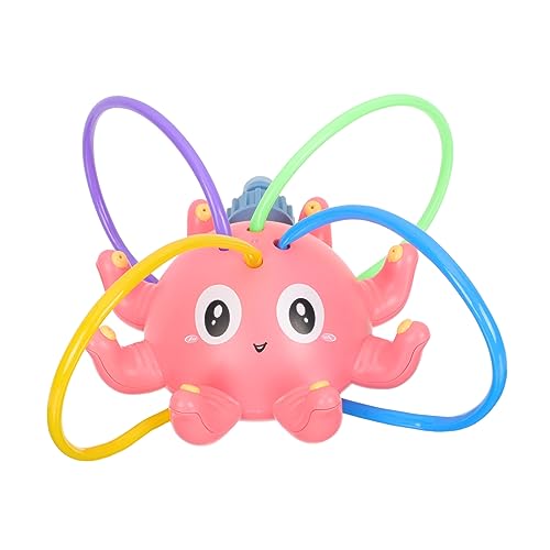 KONTONTY Automatischer Wassersprinkler Oktopus Für Lustiges Outdoor Wasserspielzeug Für Kleinkinder Ideal Für Den Sommer Fördert Das Spielvergnügen Im Garten Oder Pool Pink von KONTONTY